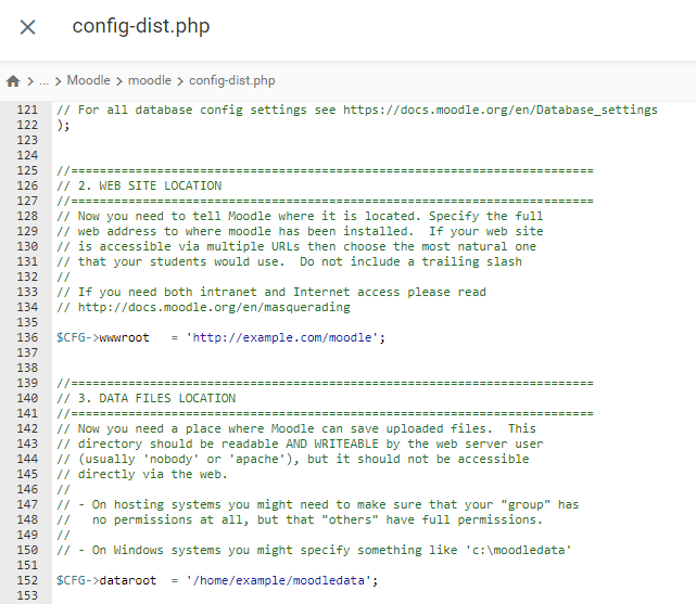 The config-dist file on hPanel's File Manager