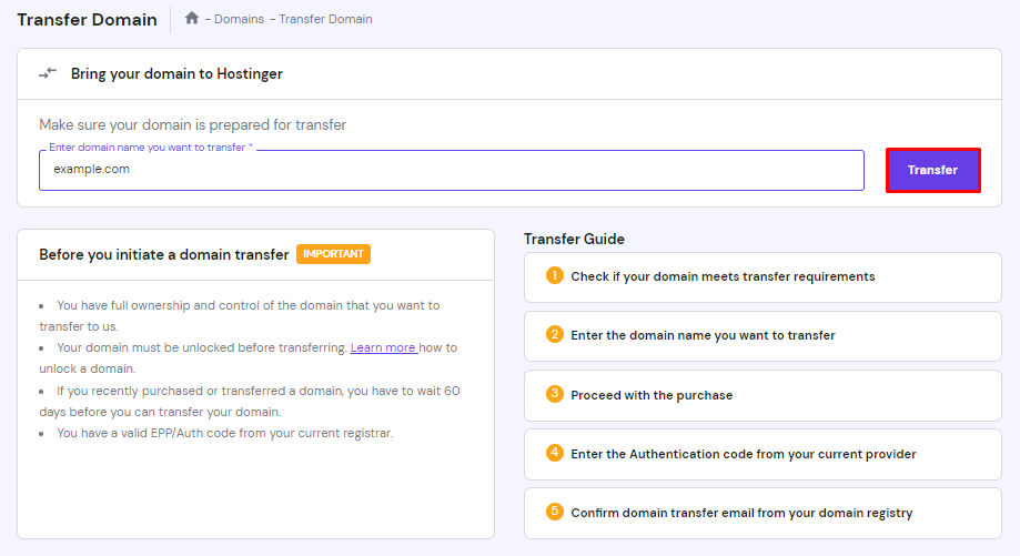 how-to-transfer-domain-from-godaddy-to-hostinger-in-4-steps