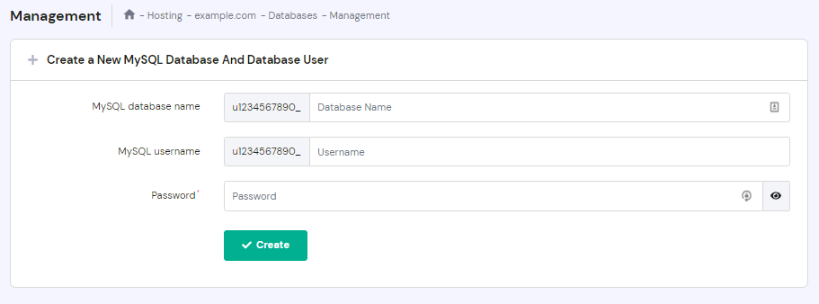 MySQL database management closeup