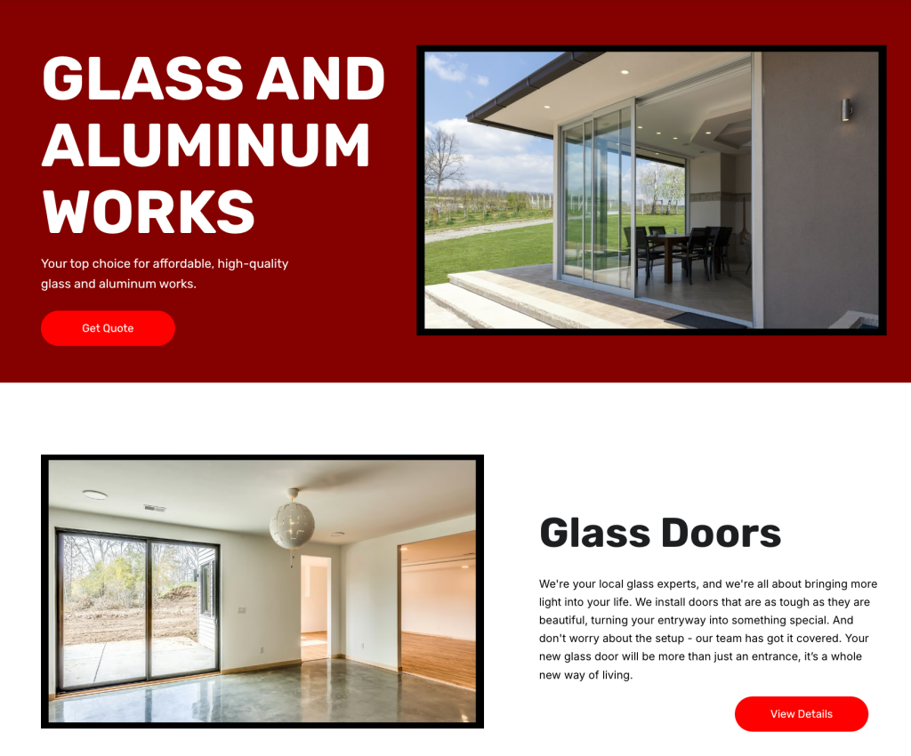 Glass mama homepage