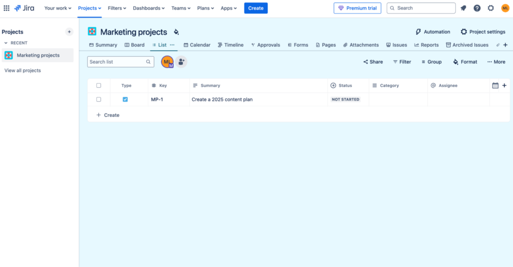 Jira's features and functionality